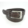 Classic Leather Braided Woven Belt